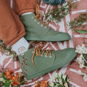 Sage Floral Hightops BANGS Shoes